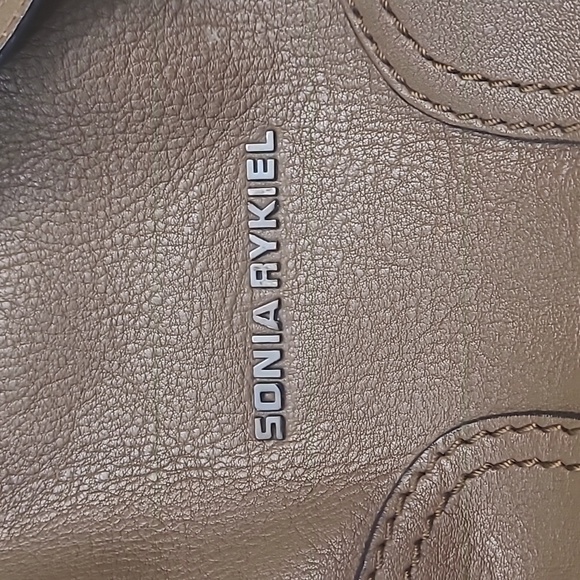 Sonia RYKIEL Paris women's Brown Leather Shoulder Tote Bag Like New - Picture 16 of 16